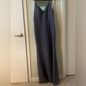 Glittery wedding guest dress